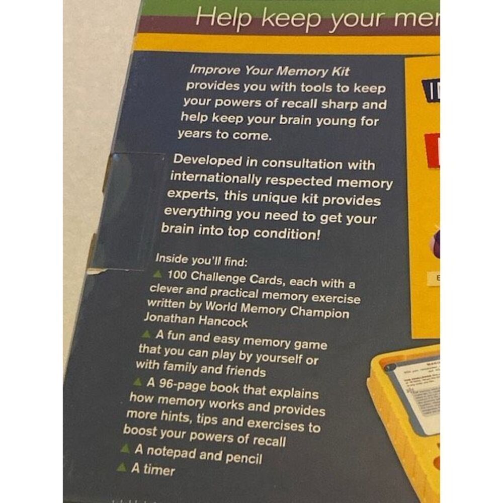 NEW Reader's Digest ‘Improve Your Memory Kit’ Game for Adults / Sealed Box - Picture 10 of 12